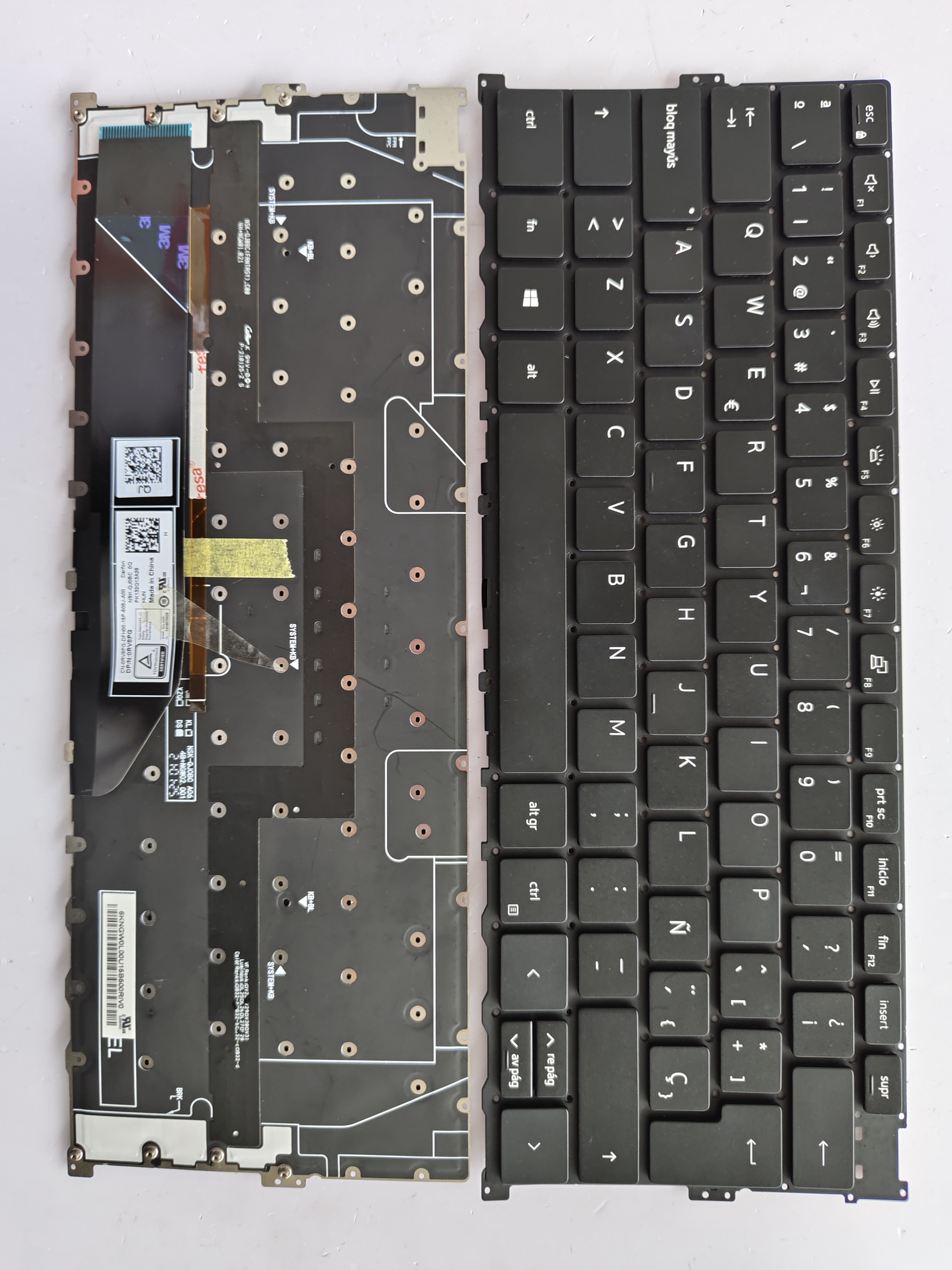 Picture of New Replacement Laptop Keyboard For DELL 9300/9310/XPS13 0Y78C BLACK Backlit (OEM) SP Layout